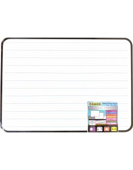MDF WHITEBOARD - MAGNETIC - A3 - DOUBLE SIDED - PLAIN & DOTTED THIRDS - WITH FRAME - PFA3