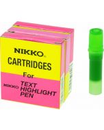 NIKKO HIGHLIGHTER - REFILLS - BOX OF 5 - GREEN - 1294R
