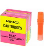 NIKKO HIGHLIGHTER - REFILLS - BOX OF 5 - ORANGE - 1296R