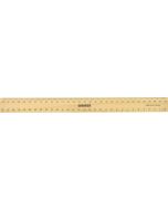 OSMER 300mm LAQUERED WOODEN RULERS - BOX OF 25 - 300L