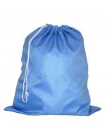 POLYESTER CORDED DRAWSTRING BAG - 35 X 41CM - BLUE - DB09