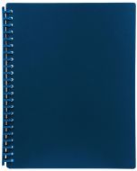 DISPLAY BOOK A4 20 POCKET - REFILLABLE - BLUE - DIS02