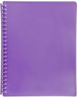 DISPLAY BOOK A4 20 POCKET - REFILLABLE - PURPLE - DIS05
