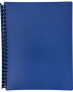 DISPLAY BOOK A4 20 POCKET - REFILLABLE - BLUE - DIS09