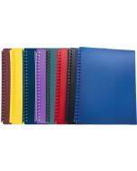 DISPLAY BOOK A4 20 POCKET - REFILLABLE - ASSORTED - DIS19