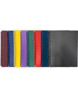 DISPLAY BOOK A4 20 POCKET - REFILLABLE - ASSORTED - DIS19