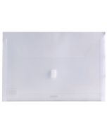 PLASTIC DOCUMENT WALLETS - FOOLSCAP - CLEAR - DWF13