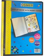 DISPLAY BOOK FIXED 40 POCKET - A4 - WITH INSERT COVER & SPINE - BLACK - FDIS41