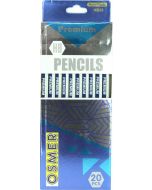 HEXAGONAL WOOD CASE PREMIUM HB PENCILS - BOX 20 - HB20