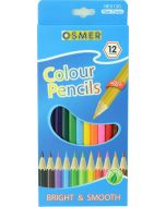 HEXAGONAL COLOUR PENCILS - 12 COLOURS - HEX12C