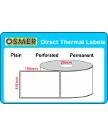 Direct Thermal Transfer Labels - 102mm X 150mm - L11415
