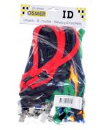 LANYARD - ALLIGATOR CLIP WOVEN WITH SAFETY RELEASE - ASSORTED - LA119