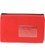 NEOPRENE NAME CARD PENCIL CASE - 1 ZIP - 23 X 15.5CM - RED - N2315R