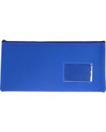 NEOPRENE NAME CARD PENCIL CASE - 1 ZIP 34 X 17CM - BLUE - N3417B1