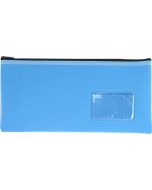 NEOPRENE NAME CARD PENCIL CASE - 1 ZIP 34 X 17CM - LIGHT BLUE - N3417LB1