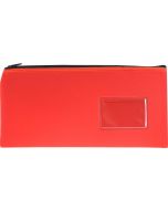 NEOPRENE NAME CARD PENCIL CASE - 1 ZIP 34 X 17CM - RED - N3417R1