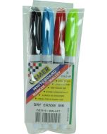 OSMER FINE TIP WHITEBOARD MARKER WALLET OF 4 - OS2119