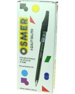 OSMER CAP MODEL BALLPEN - MEDIUM TIP - DOZEN - BLACK - OS71