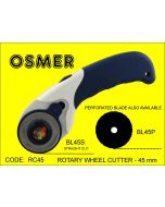 OSMER ROTARY WHEEL CUTTER - 45mm BLADES - RC45