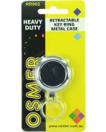 RETRACTABLE KEY RING - METAL CASE - RR902