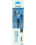 OSMER EAR-BUD HEADPHONES - BLACK - RX11B