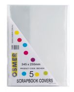 SCRAPBOOK COVER - CLEAR - PACK OF 5 - SBC4934