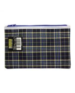 TARTAN BLUE DESIGN PENCIL CASE - SMALL 23 X 15.5CM - TARB23151