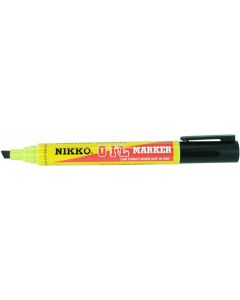 NIKKO OIL MARKER - CHISEL TIP - DOZEN - BLACK - 1801