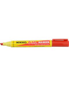 NIKKO OIL MARKER - CHISEL TIP - DOZEN - RED - 1803