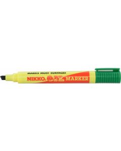 NIKKO OIL MARKER - CHISEL TIP - DOZEN - GREEN - 1804