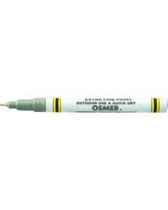 EXTRA FINE TIP OSMER PAINT MARKERS - 0.7mm LINE - DOZEN - SILVER - 2660