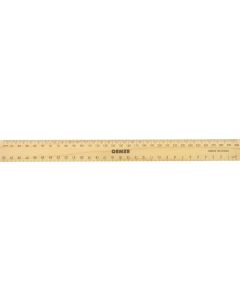 OSMER 300mm LAQUERED WOODEN RULERS - BOX OF 25 - 300L