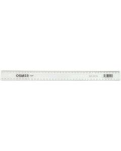 OSMER PREMIUM 40CM/400MM - PLASTIC RULER - CLEAR - PACK OF 24 - 40P