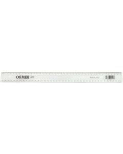 OSMER PREMIUM 40CM/400MM - PLASTIC RULER - CLEAR - PACK OF 24 - 40P