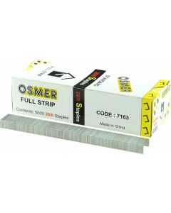 STAPLES - OSMER STANDARD 26/6 FULL STRIP STAPLES - BOX OF 5000 - 7163