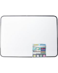 MDF WHITEBOARD - MAGNETIC - A3 - DOUBLE SIDED PLAIN - WITH FRAME - A3FRAME