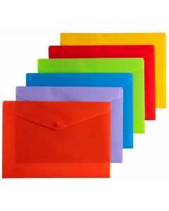 DOCUMENT WALLETS - A4 - SOLID ASSORTED - A4W19