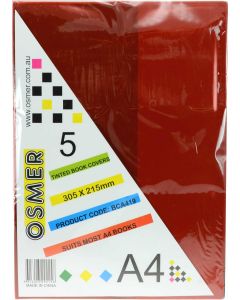 A4 TINTED BOOK COVER - PACK OF 5 - BCA419