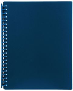 DISPLAY BOOK A4 20 POCKET - REFILLABLE - BLUE - DIS02