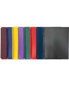 DISPLAY BOOK A4 20 POCKET - REFILLABLE - ASSORTED - DIS19