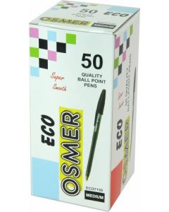 ECO BALLPENS - BOX 50 - BLACK - ECO7150