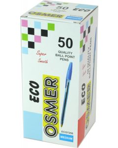 ECO BALLPENS - BOX 50 - BLUE - ECO7250