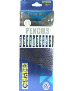 HEXAGONAL WOOD CASE PREMIUM HB PENCILS - BOX 20 - HB20