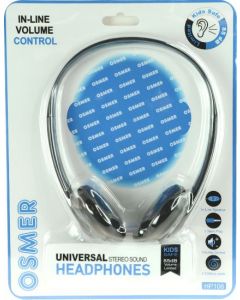 HEADSET WITH INLINE MIC & VOLUME CONTROL - SINGLE 3.5MM PLUG - HP106