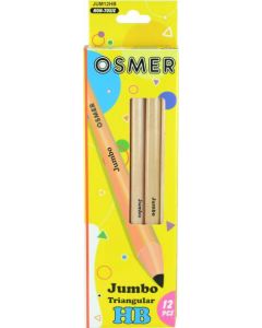 JUMBO TRIANGULAR HB PENCIL - WOOD CASE - JUM12HB