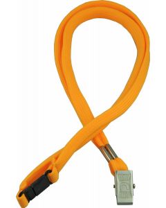 LANYARD - ALLIGATOR CLIP WOVEN WITH SAFETY RELEASE - YELLOW - LA107