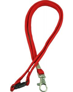 LANYARD - D CLIP WOVEN WITH SAFETY RELEASE - RED - LD203