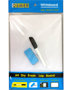 STUDENT WHITEBOARD KIT - A4 - MDF - DOUBLE SIDED - PLAIN - MWBPLAIN