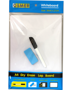 STUDENT WHITEBOARD KIT - A4 - MDF - DOUBLE SIDED - PLAIN - MWBPLAIN