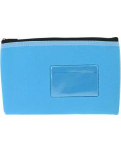 NEOPRENE NAME CARD PENCIL CASE - 1 ZIP - 23 X 15.5CM - LIGHT BLUE - N2315LB